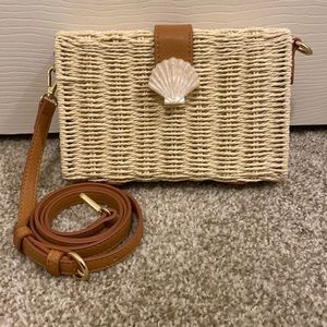 Lauren Conrad Crossbody Woven Handbag Beach Vibes